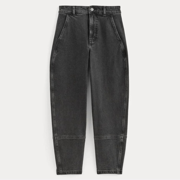 Everlane NWT Washed Black Utility Barrel Jeans (Size 26 Regular) - Picture 6 of 8
